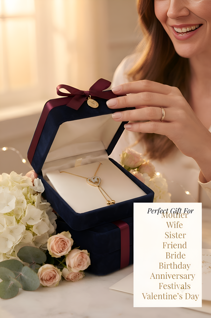 Elegant Anti-Tarnish Copper Gold Chain Pendant with AD for Women