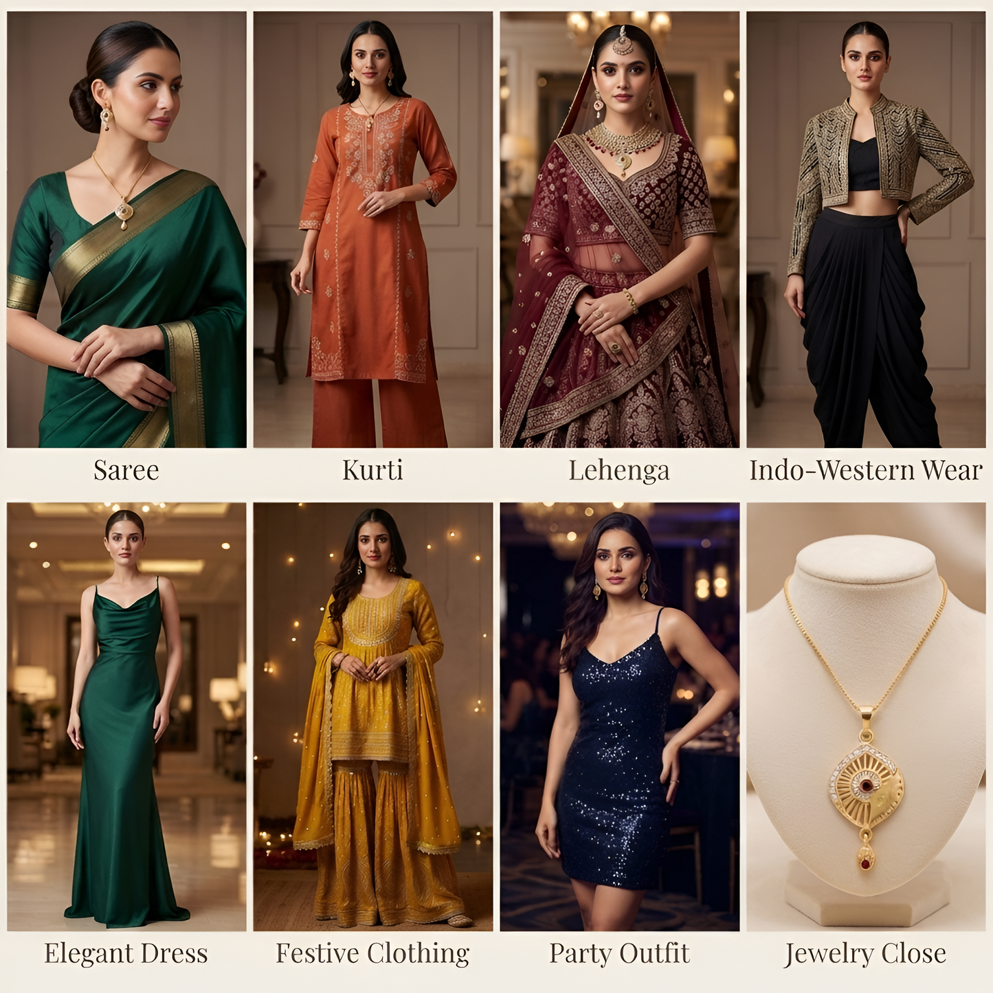 Elegant Ruby Stone Gold Chain Pendant Set with Matching Earrings for Women